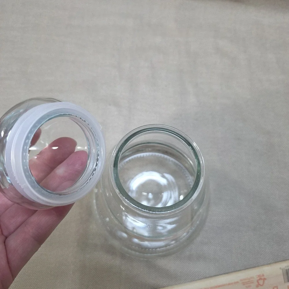Vintage Anchor Hocking Christmas Tree Shape Clear Glass Canister USA 9.5